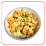 Crispy Fried Shrimp Pasta