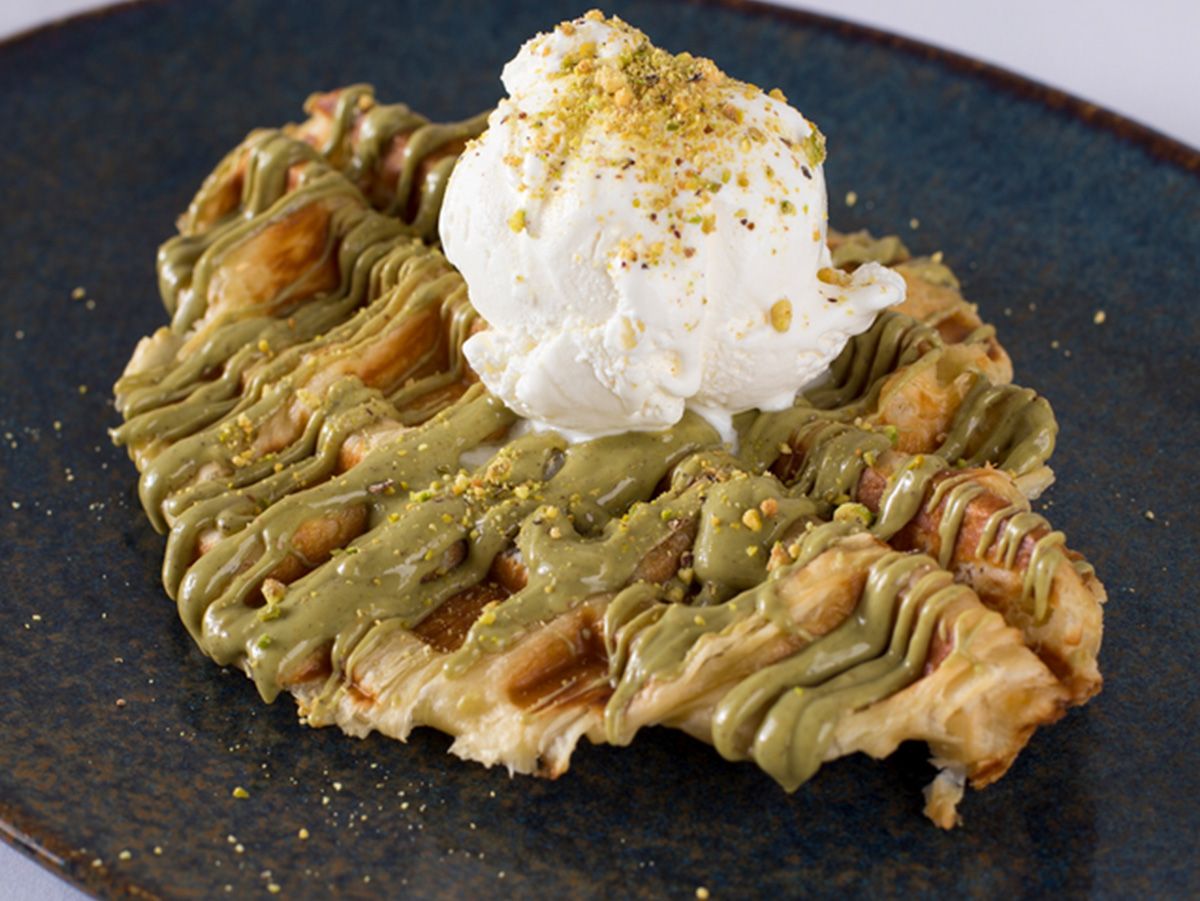 Pistachio Croffles