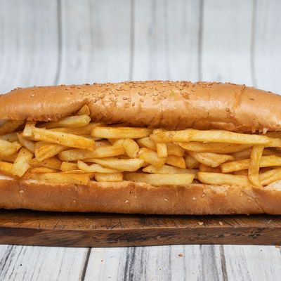 Fries French Bread Sandwich