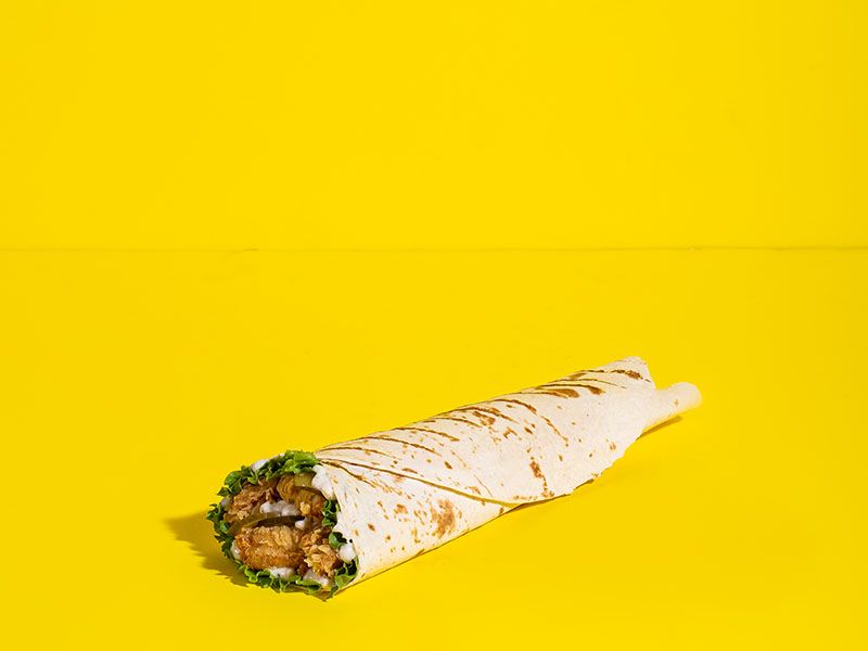 Crunchy Chicken Wrap Sandwich