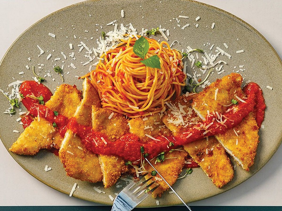 CRUSTED CHICKEN ROMANO