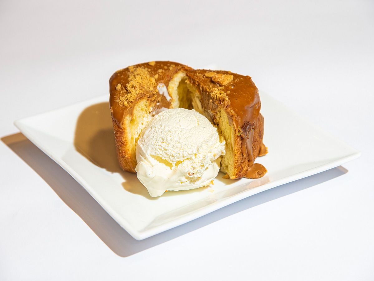 Caramel Stuffed Croissant