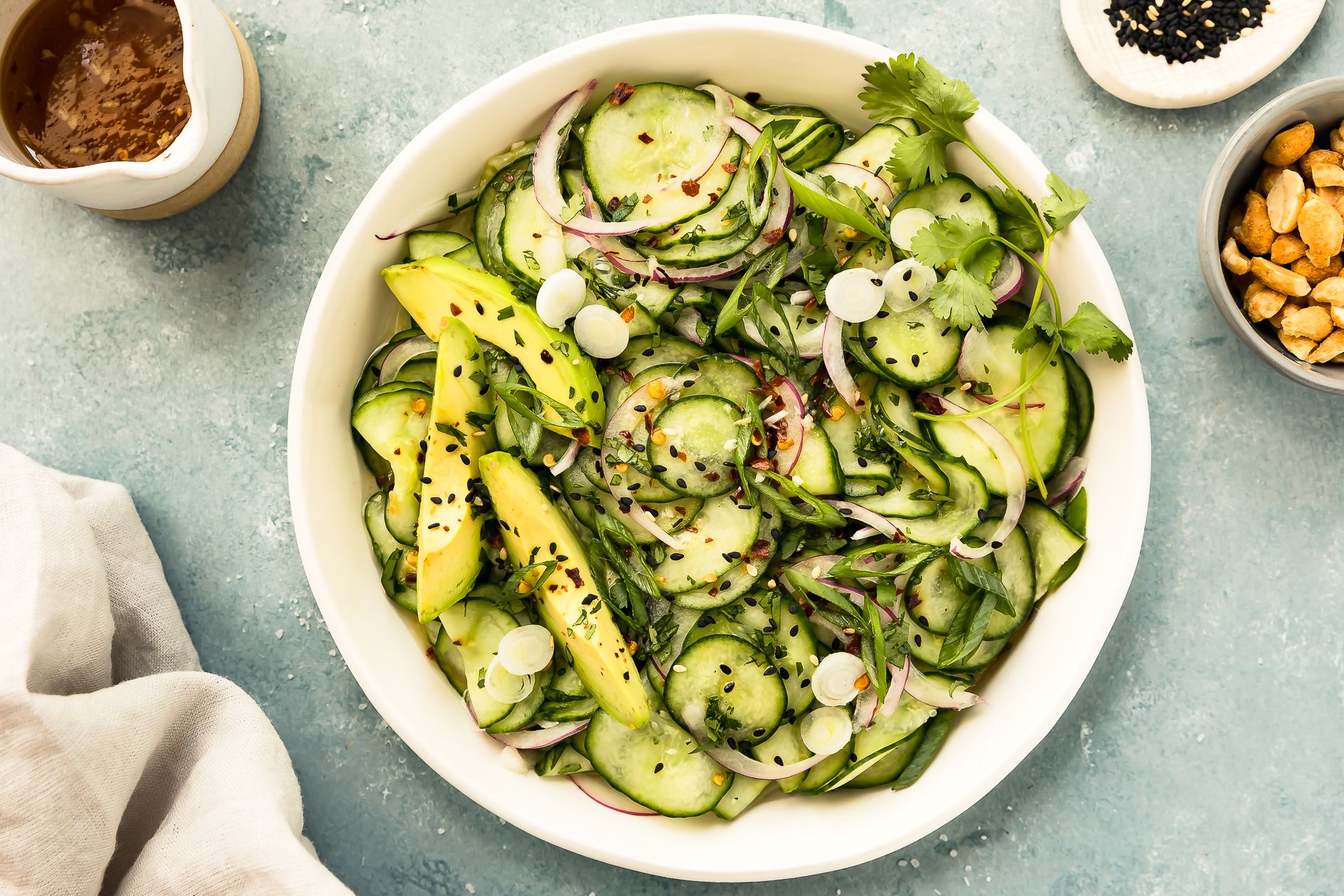 10. Cucumber with XO Chili Sauce