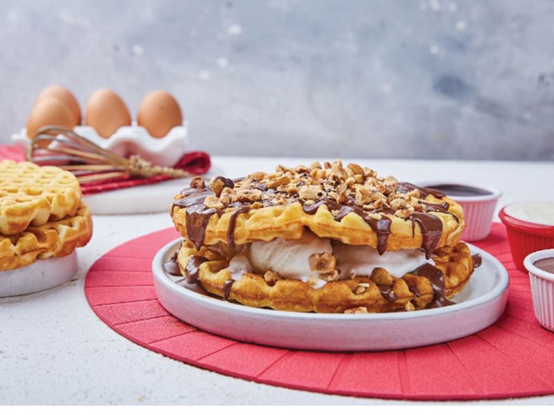 Cuts And Nuts Waffles