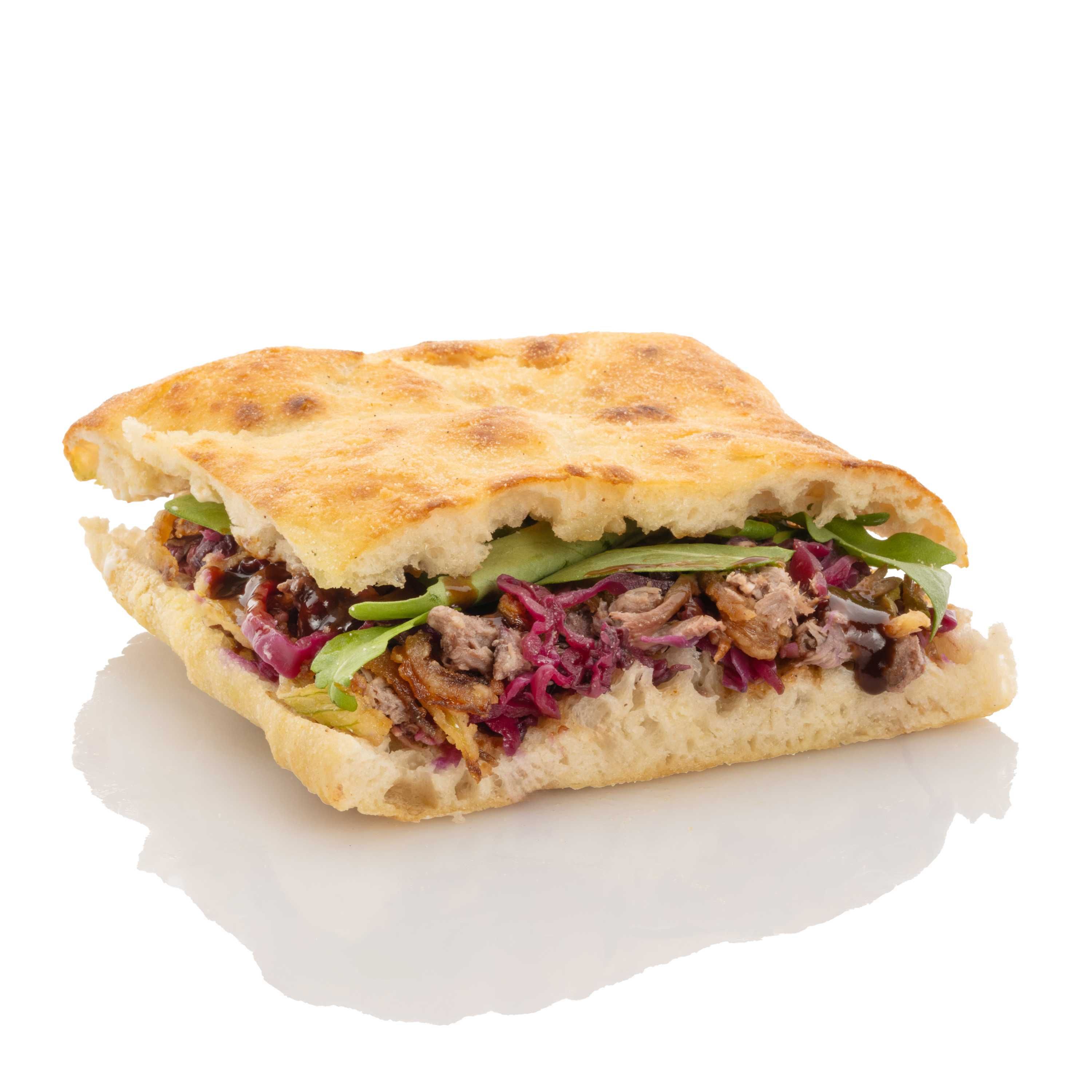 Pulled meat sandwich