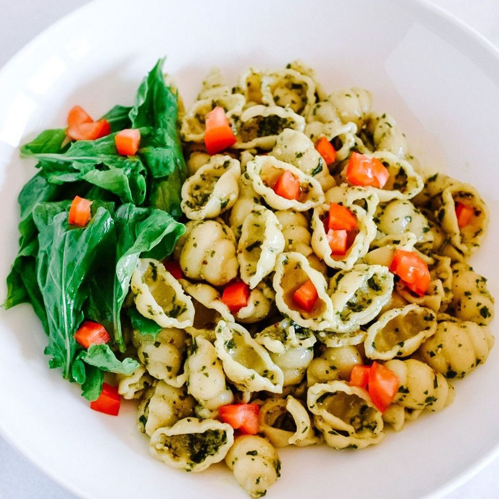 Almond pesto pasta