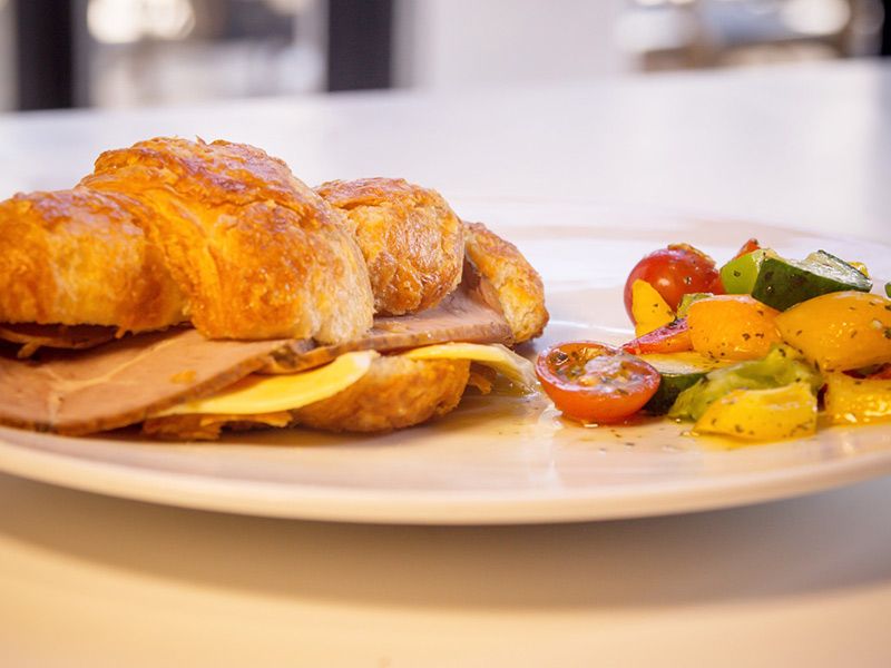 Roast Beef And Cheese Sandwich Croissant
