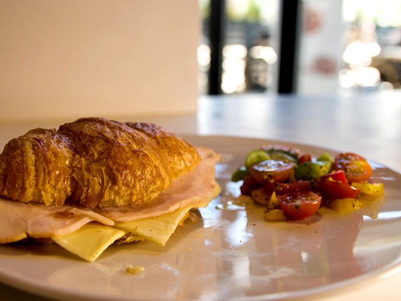 Turkey And Cheese Sandwich Croissant
