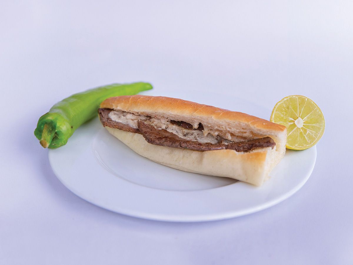 Grilled Liver Steak Sandwich