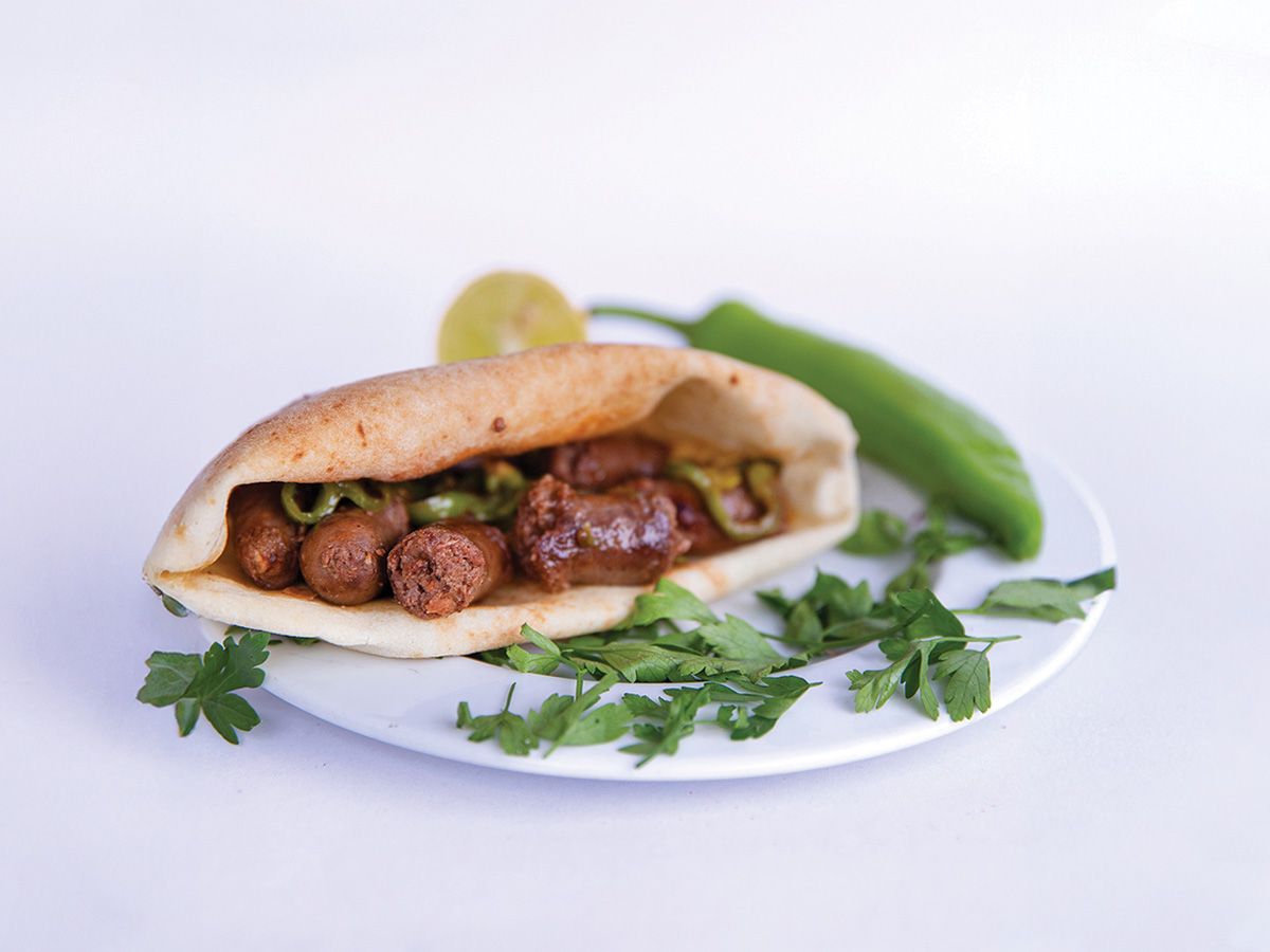 Mexican Sausage Sandwich