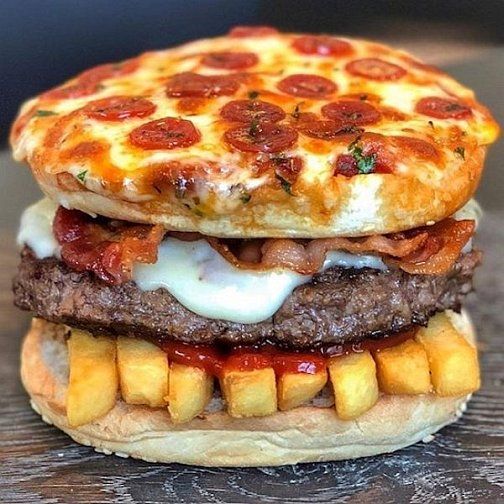 Large American Pizza Burger