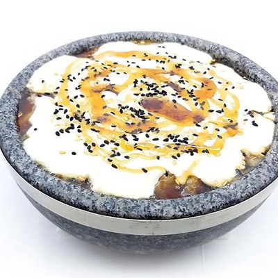Date Fatteh with Cream and Honey
