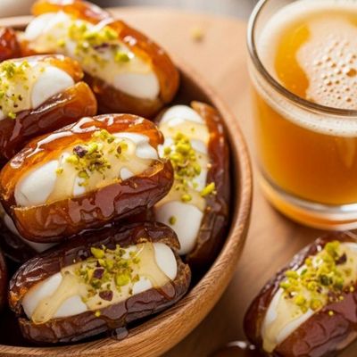Dates with Nuts and Honey