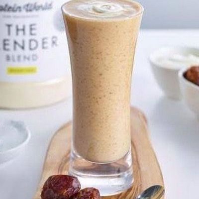 Fruit yogurt pieces and honey