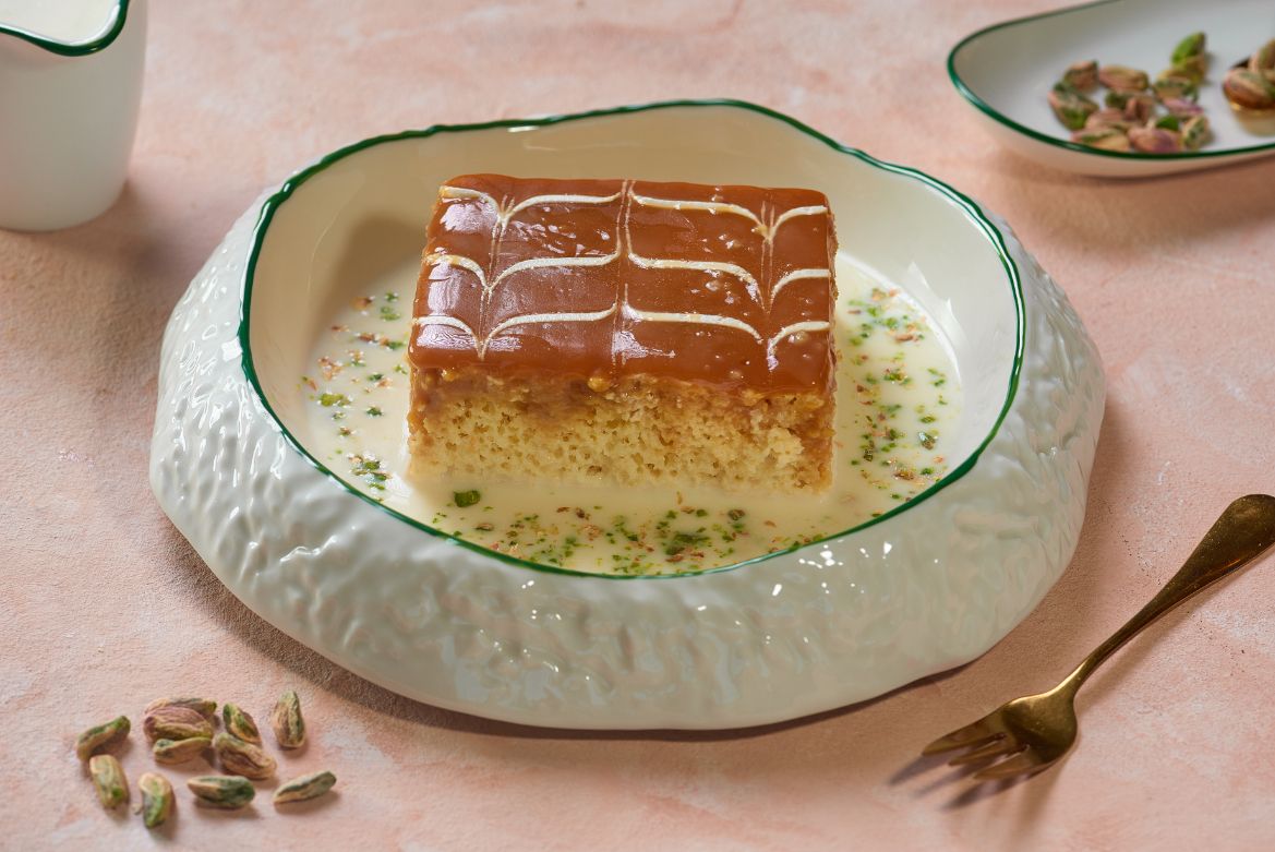 Caramel Trilece Cake Mixed