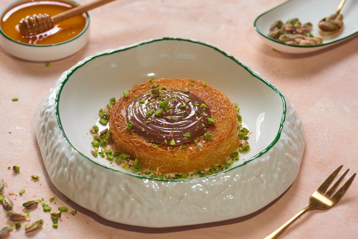 Künefe with Nutella