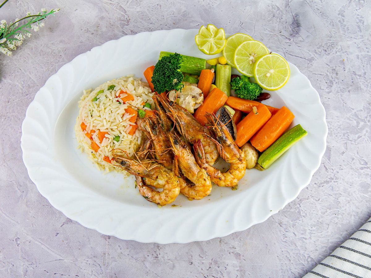 shrimp stir fry meal