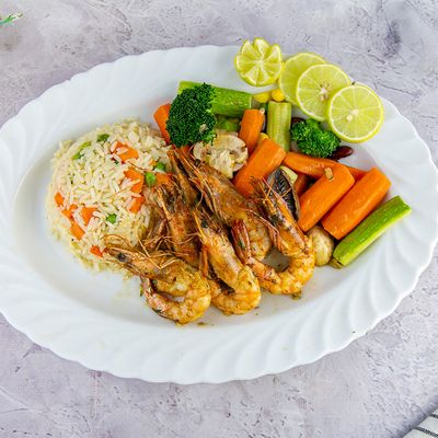 1/4 Fried Shrimp Head And Tail