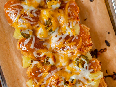 Spicy Jalapeno Chicken Pizza Sandwich