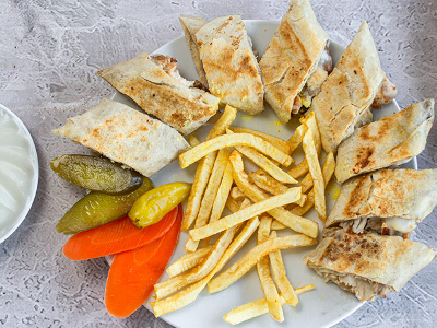 Double Arabian Chicken Shawerma Sandwich