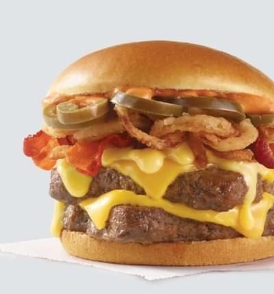 Double Buffalo Beef Burger Sandwich