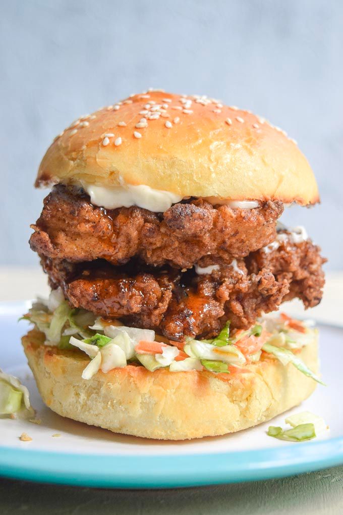 Double Chicken Burger Sandwich
