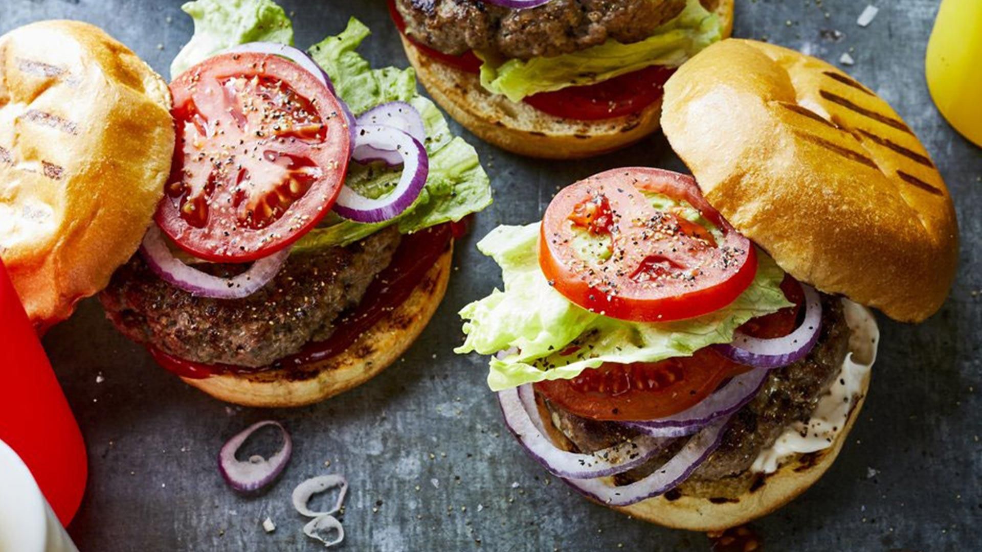 Double Homemade Black Horse Burger