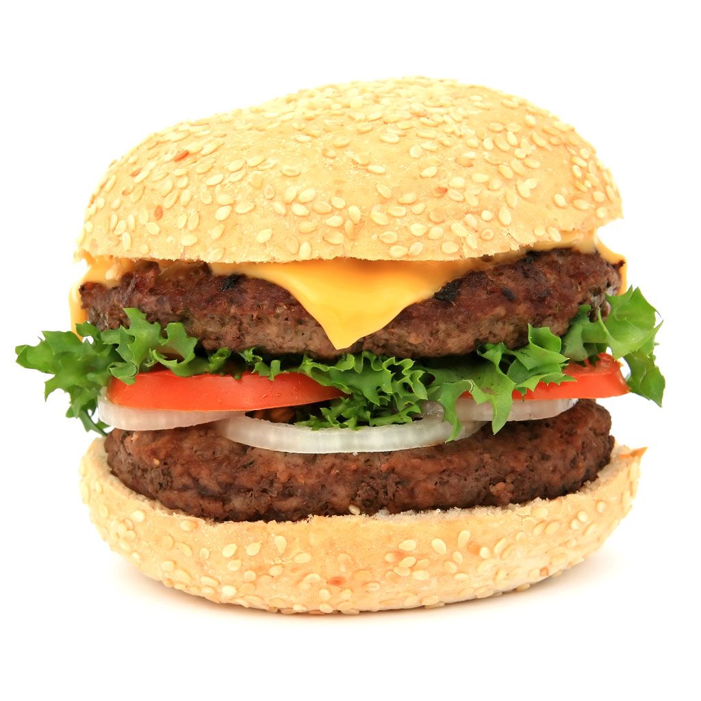 Double Beef Burger With Cheese Sandwich