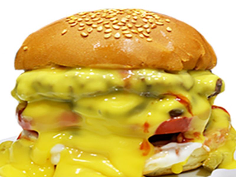 Double Cheese Burger Sandwich