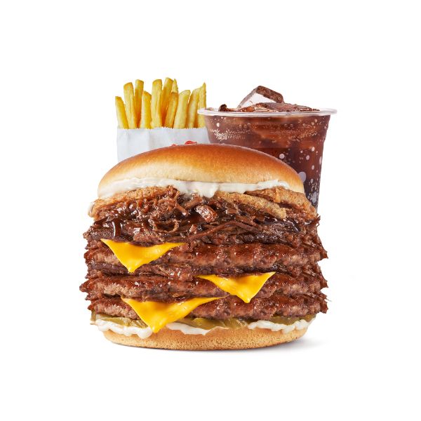 Triple Brisket Burger Combo Biggy