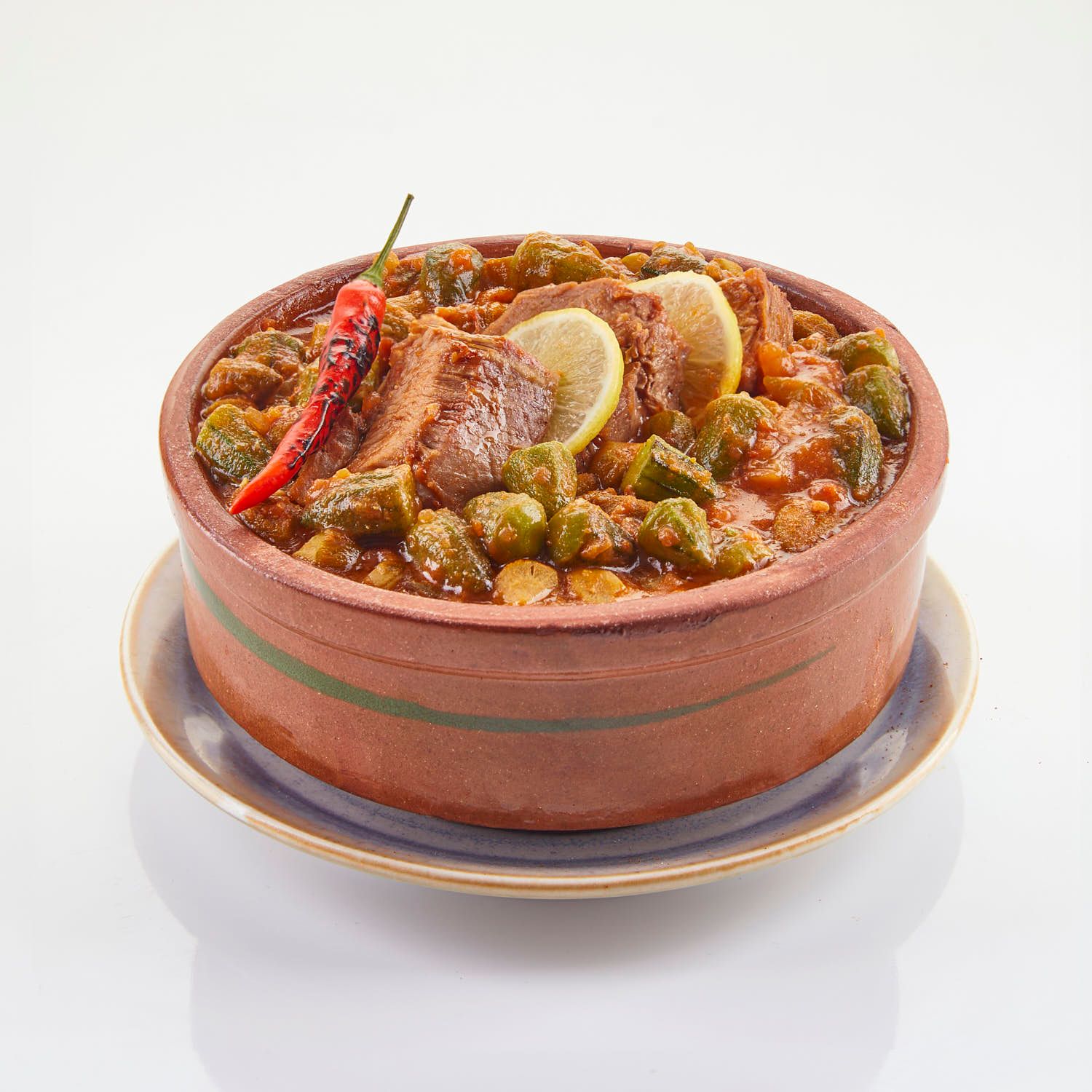 Okra Tagine With Meat + Rice