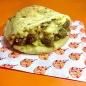 Potato Puree with Sausages Sandwich