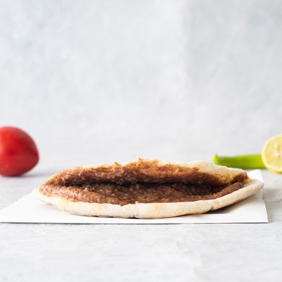 Foul With Pickled Lemons with Safflower Sandwich