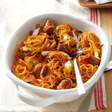 Oriental Sausage Pasta