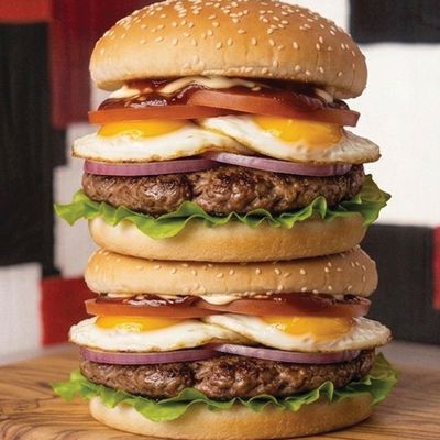 Double Beef Burger With Egg