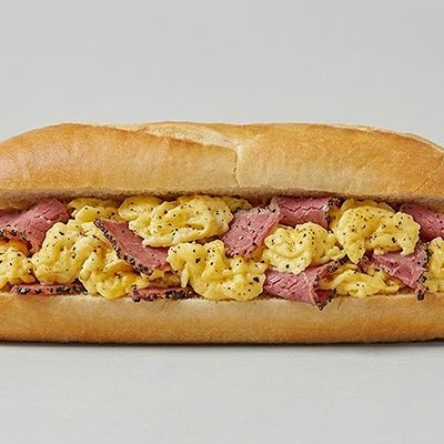Egg and Pastrami Sandwich