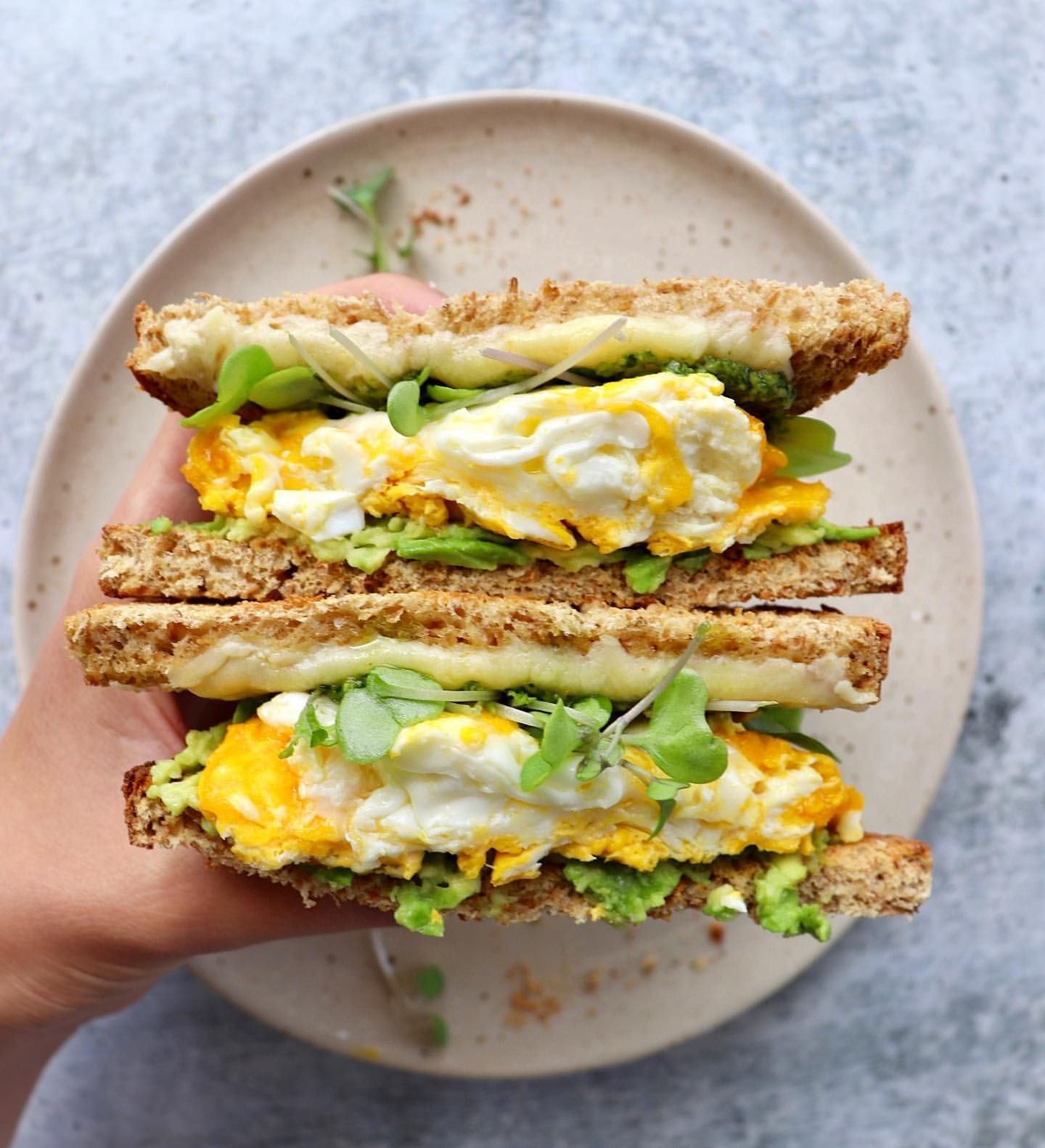 Pastrami Eggs Sandwich