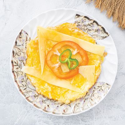 Cheese with Eggs Plate