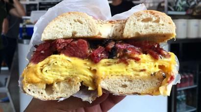 Eggs With Pastrami Sandwich