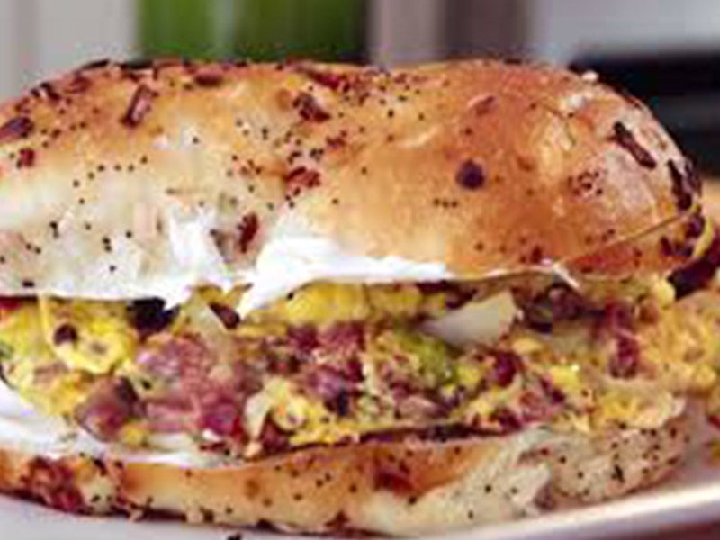 Eggs With Pastrami Sandwich