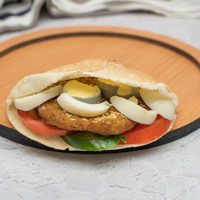 Eggs With Stuffed Falafel