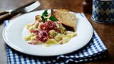 Eggs with pastrami