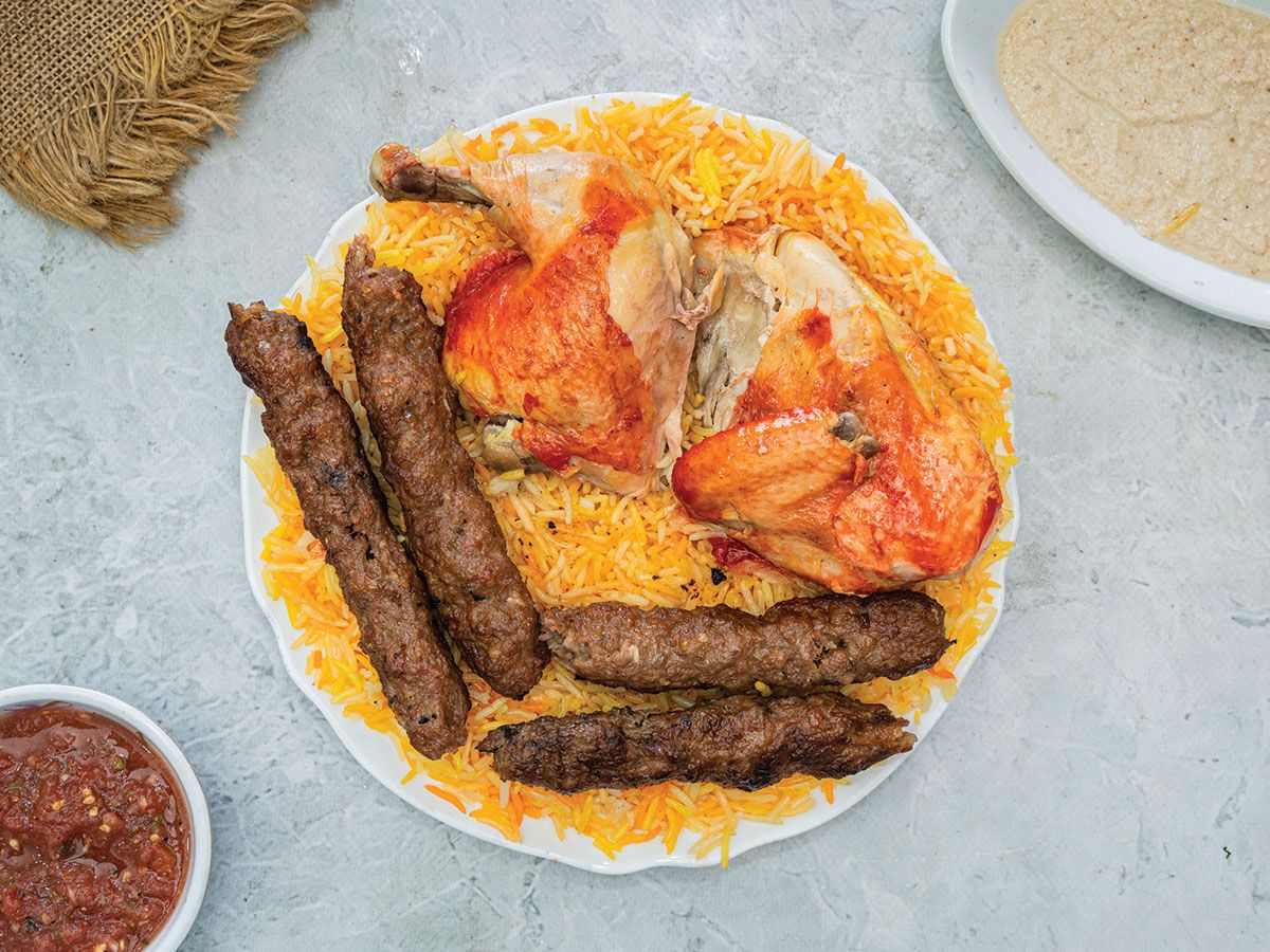 Half chicken and a quarter kilo of kofta