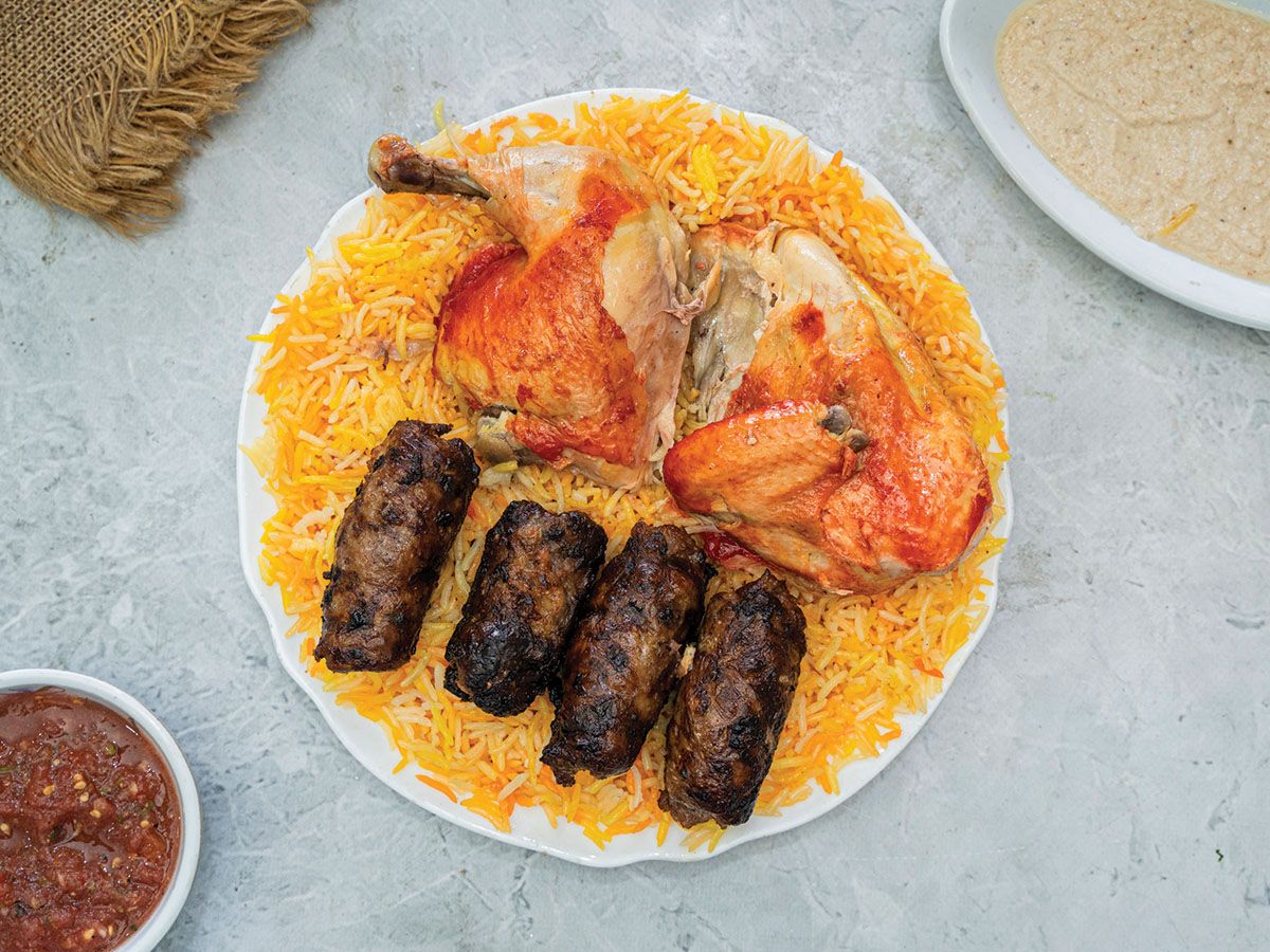Half chicken with quarter kilo tarab