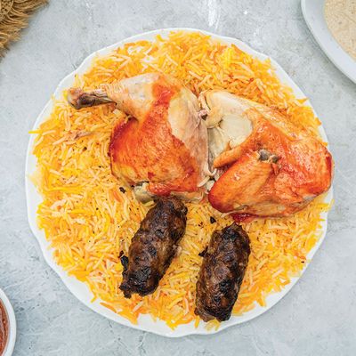 Half chicken and sn eighth kilo Tarab