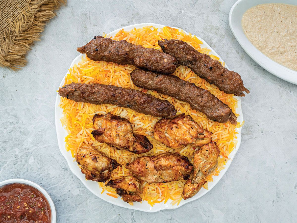 Quarter kilo shish tawook and quarter kilo kofta