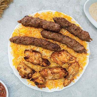 Quarter kilo shish tawook and quarter kilo kofta