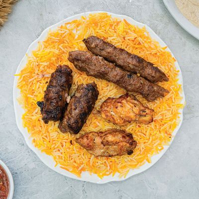 an eighth kilo kofta , an eighth kilo tarab and an eighth kilo shish tawook