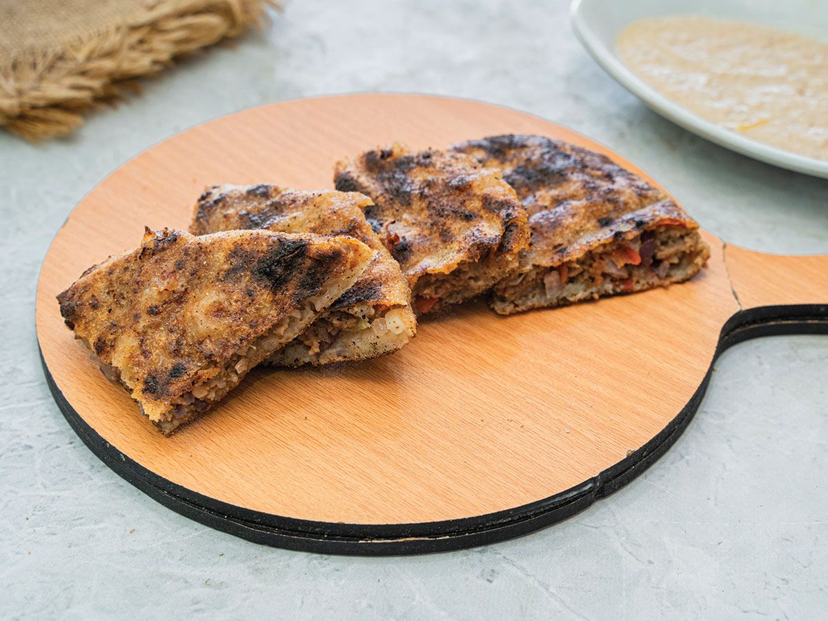 Hawawshi Sandwich On Charcoal