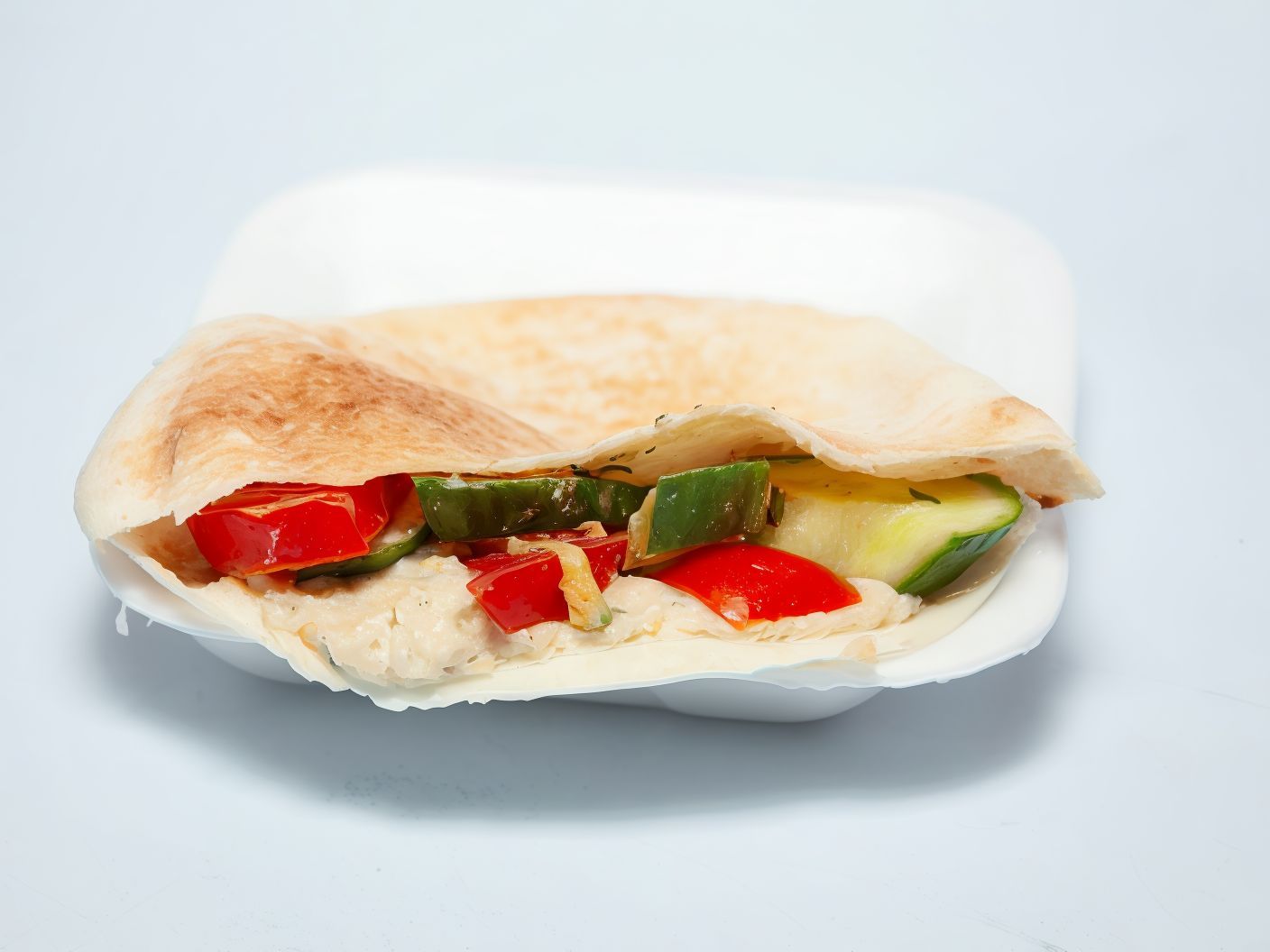 Foul With Baba Ghanoug Sandwich